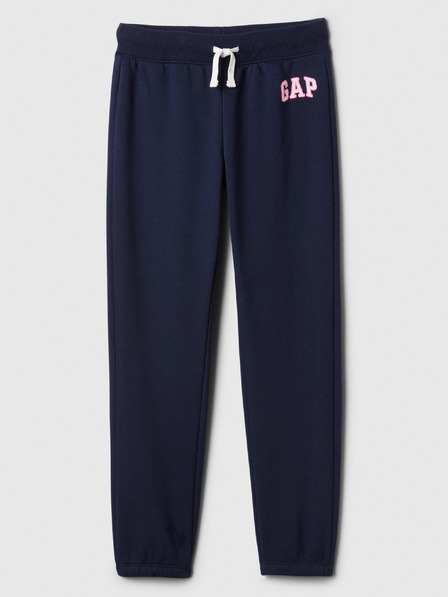 GAP Detské tepláky fleece logo army GAP