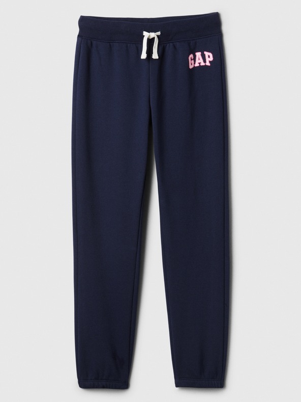 GAP Detské tepláky fleece logo army GAP