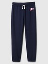 GAP Detské tepláky fleece logo army GAP