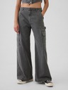 GAP Nohavice s vreckami Baggy Khaki Cargo GAP