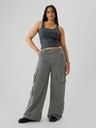 GAP Nohavice s vreckami Baggy Khaki Cargo GAP