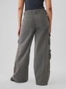 GAP Nohavice s vreckami Baggy Khaki Cargo GAP
