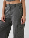 GAP Nohavice s vreckami Baggy Khaki Cargo GAP