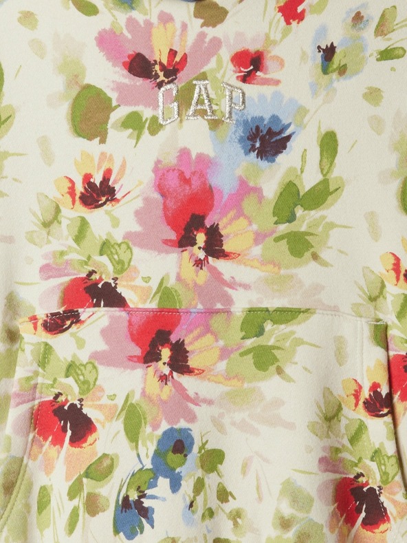 GAP Detská mikina s metalickou potlačou Logo GAP