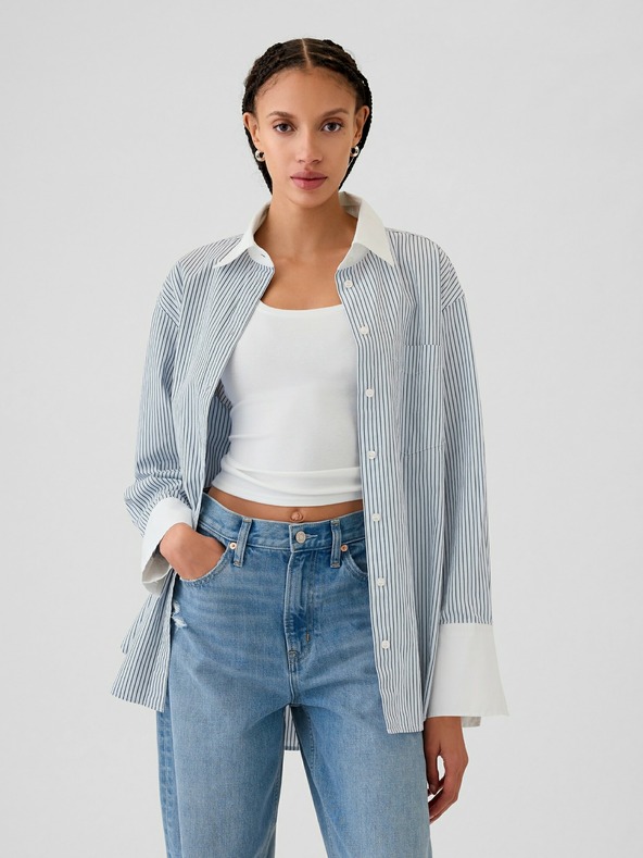 GAP Popelínová oversize košeľa Big Shirt GAP