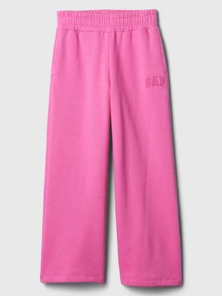 GAP Detské tepláky fleece logo army GAP