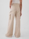 GAP Nohavice s vreckami Baggy Khaki Cargo GAP