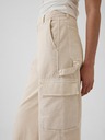 GAP Nohavice s vreckami Baggy Khaki Cargo GAP