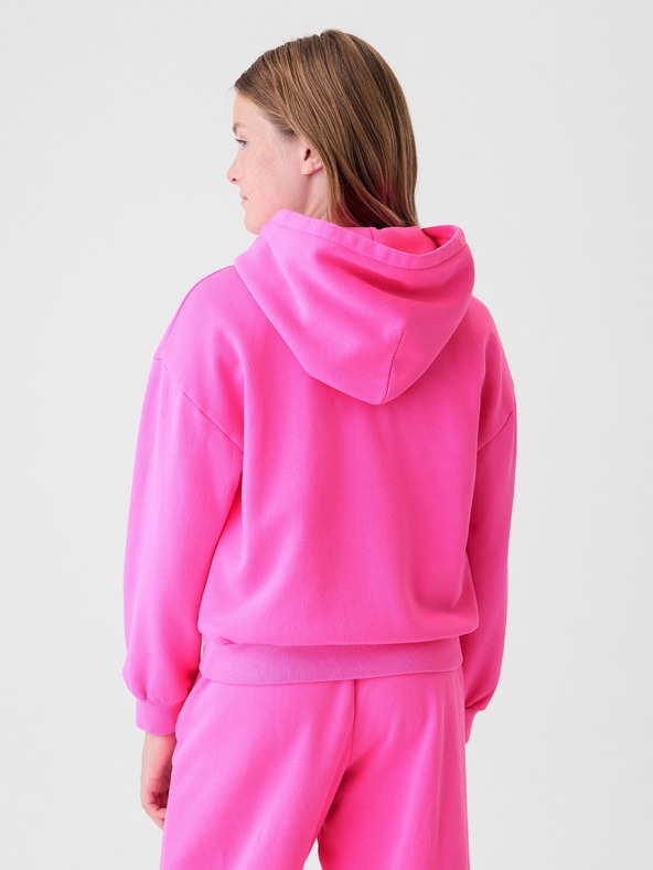 GAP Detská mikina s metalickou potlačou Logo GAP