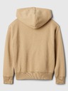 GAP Detská mikina s logom a fleece GAP