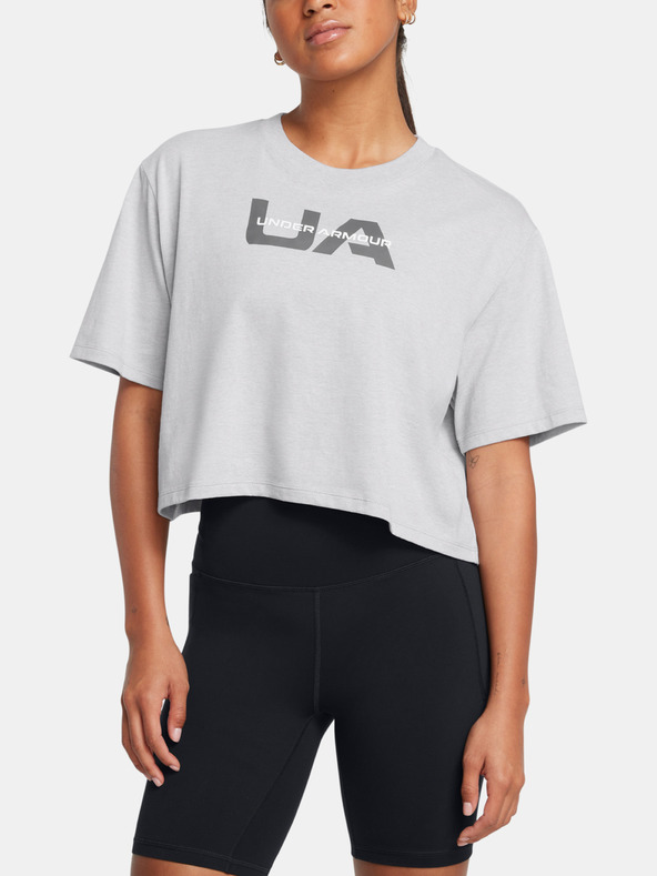 Under Armour Dámske tričko Under Armour UA W BOXY CROP BRANDED SS