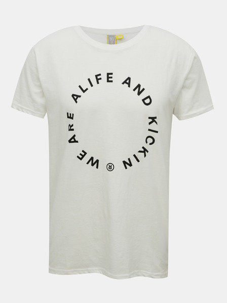 Alife and Kickin Biele pánske tričko Alife and Kickin