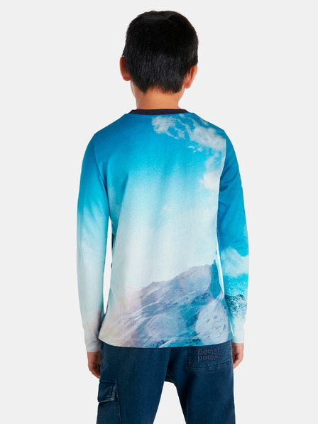 Desigual Desigual Snow chlapčenské modré tričko