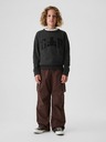 GAP Detská mikina s logom a fleece GAP