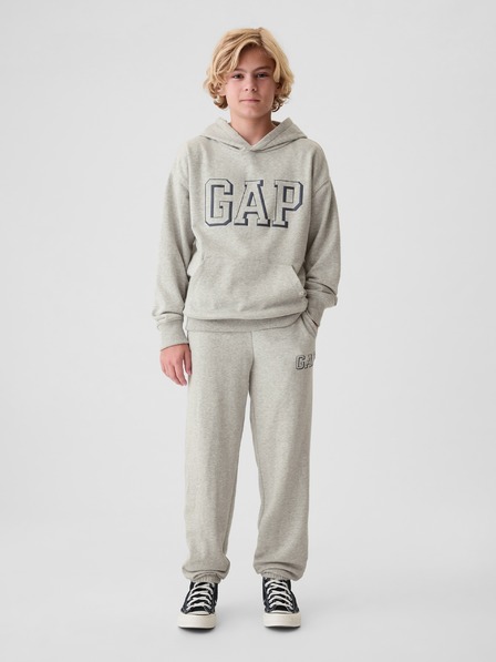 GAP Detské tepláky fleece logo army GAP