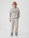 GAP Detské tepláky fleece logo army GAP