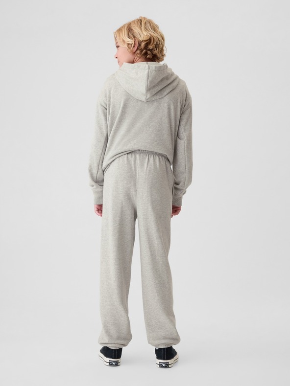 GAP Detské tepláky fleece logo army GAP