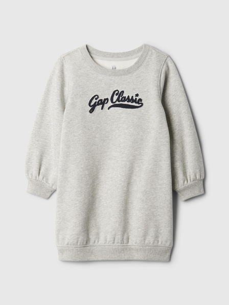 GAP Baby mikinové šaty s logom GAP
