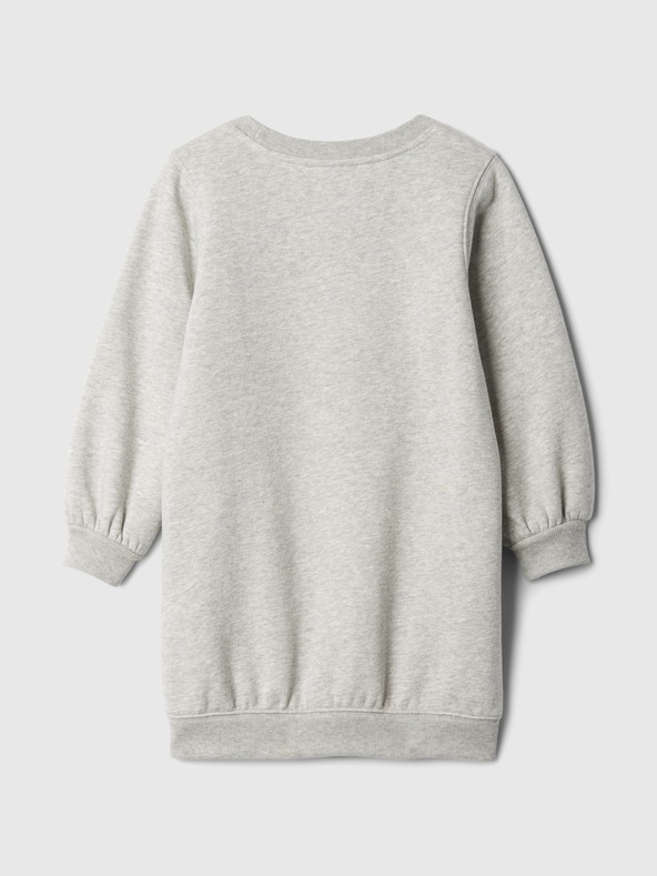 GAP Baby mikinové šaty s logom GAP