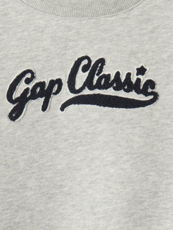 GAP Baby mikinové šaty s logom GAP