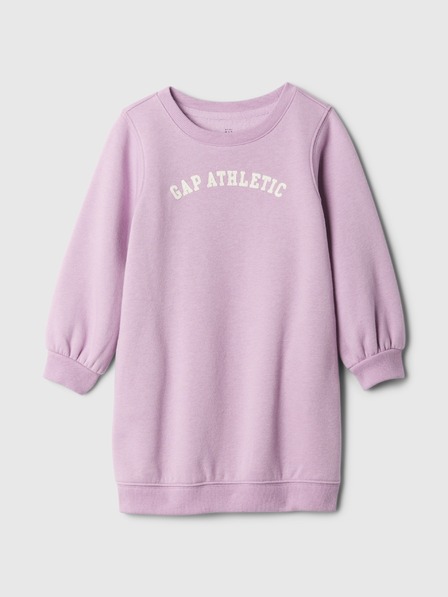 GAP Baby mikinové šaty s logom GAP