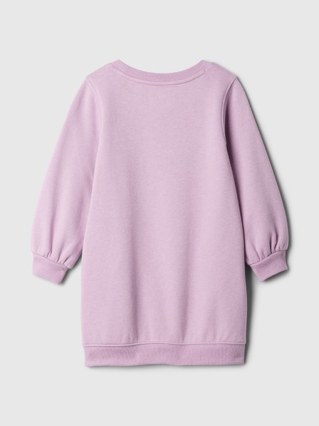GAP Baby mikinové šaty s logom GAP