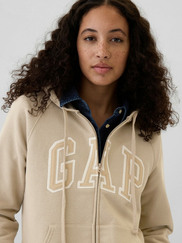 GAP Mikina s logom a fleece GAP