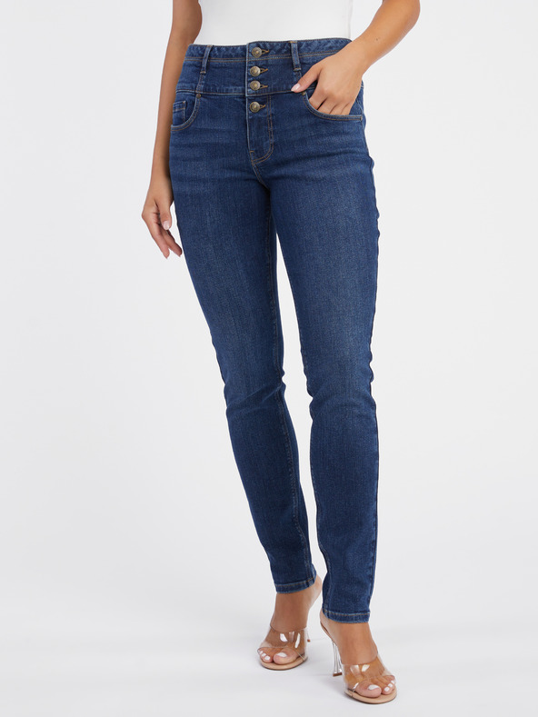 Orsay Tmavomodré dámske skinny fit džínsy ORSAY