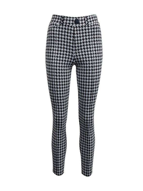 Orsay Bielo-čierne dámske vzorované nohavice ORSAY
