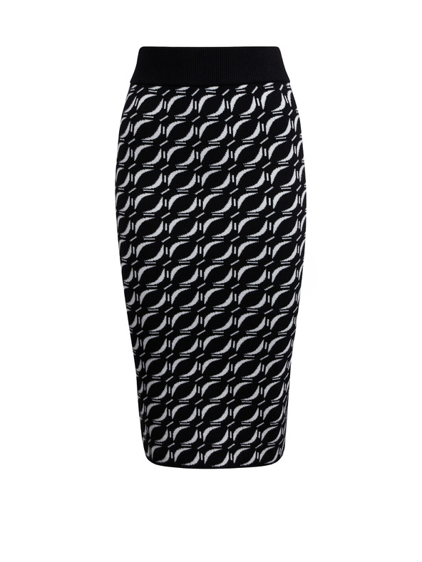 Orsay Bielo-čierna dámska vzorovaný svetrová sukňa ORSAY