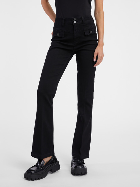 Orsay Čierne dámske bootcut džínsy ORSAY