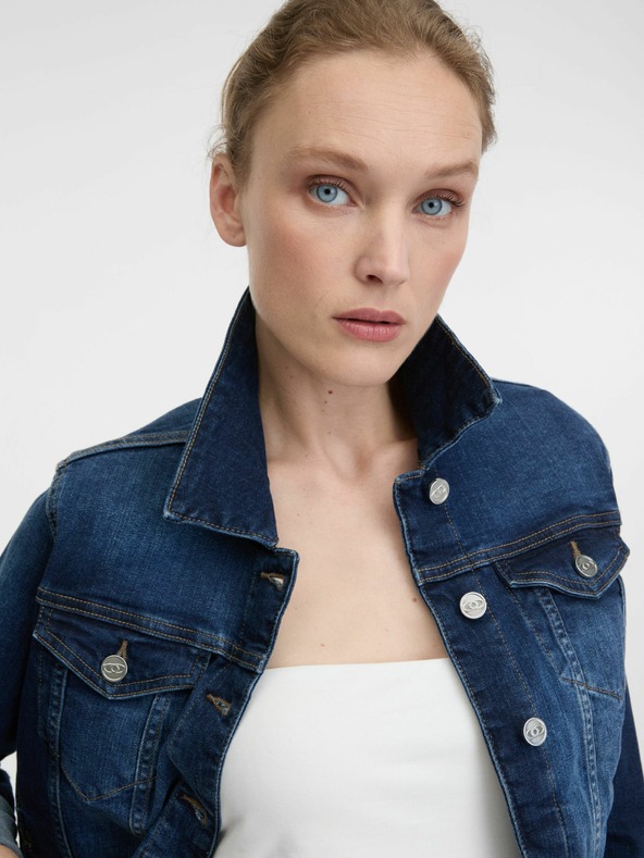 Orsay Tmavomodrá dámska džínsová bunda ORSAY