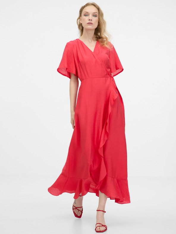 Orsay Červené dámske maxi šaty ORSAY