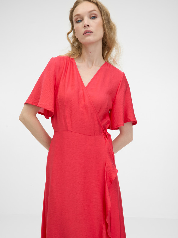 Orsay Červené dámske maxi šaty ORSAY