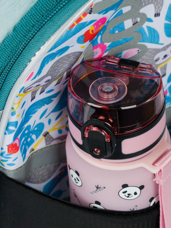 BAAGL  Modrá školská aktovka zipsový leňochod Baagl