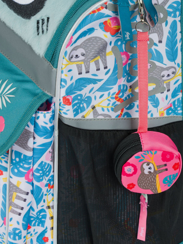 BAAGL  Modrá školská aktovka zipsový leňochod Baagl