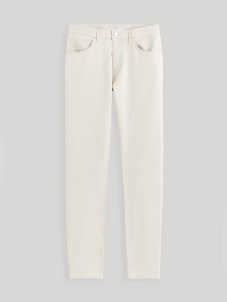 Celio Krémové pánske nohavice Celio Gofive