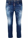 DSQUARED2 Modré pánske úzke džínsy DSQUARED2