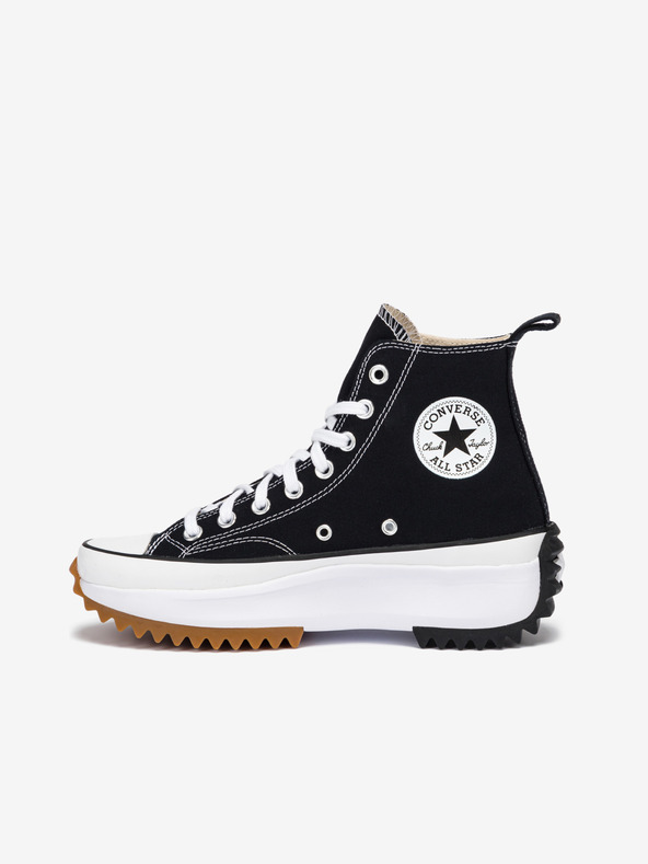 Converse Čierne dámske členkové tenisky na platforme Converse Run Star Hike