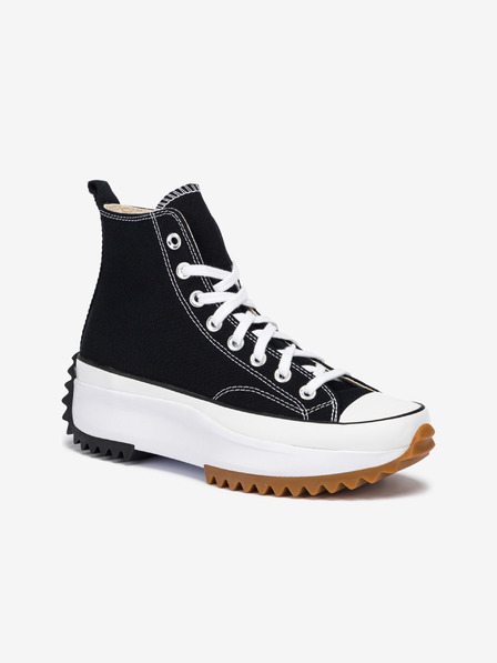 Converse Čierne dámske členkové tenisky na platforme Converse Run Star Hike