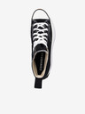 Converse Čierne dámske členkové tenisky na platforme Converse Run Star Hike