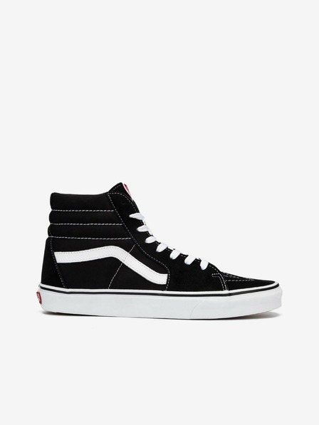 Vans Čierne semišové členkové topánky VANS Sk8-Hi