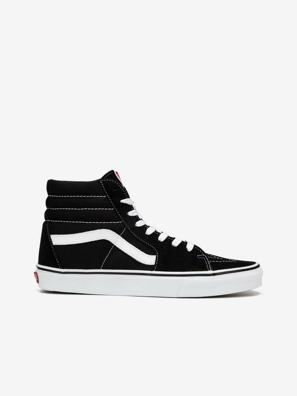 Vans Čierne semišové členkové topánky VANS Sk8-Hi