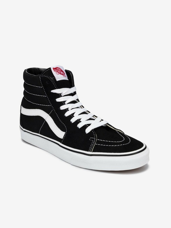 Vans Čierne semišové členkové topánky VANS Sk8-Hi