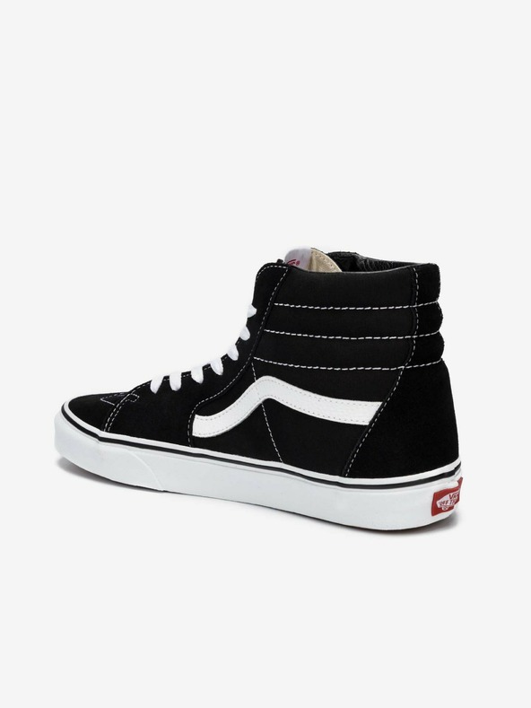 Vans Čierne semišové členkové topánky VANS Sk8-Hi