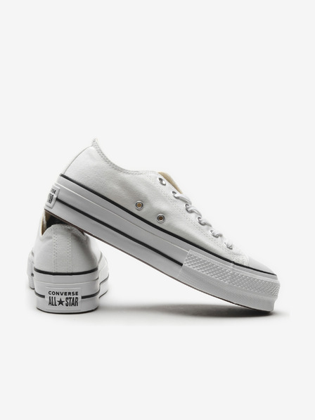 Converse Biele plátenné tenisky Converse Chuck Taylor All Star Platform