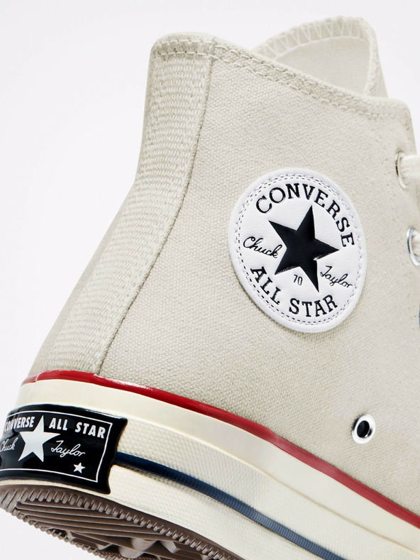 Converse Krémové členkové tenisky Converse Chuck 70