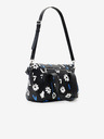 Desigual Čierna dámska kabelka Desigual Margy Loverty 2.0 Floral