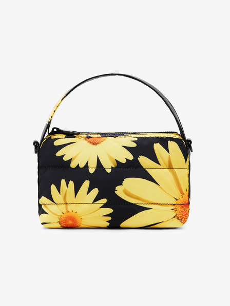 Desigual Žlto-čierna dámska kvetovaná kabelka Desigual Lacroix Margaritas