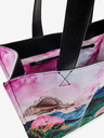 Desigual Zeleno-ružová dámska vzorovaná shopper Desigual Paisaje Surreal